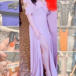 Beautiful dust rose wrap dress